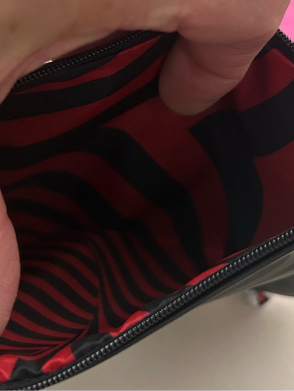 MAC Pink & Black Cosmetic Pouch Duo-double zipper - Picture 6 of 9